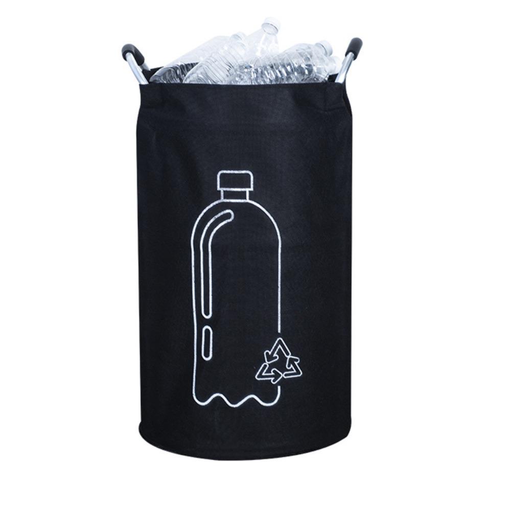 82L Empty Bottle Storage Basket With Aluminum Handle Folding Wastewater Bottle Collector Bag Large Capacity Garbage Bin 1790₽