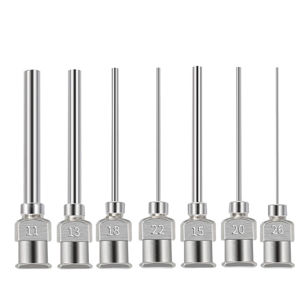 12Pcs Stainless Steel Industrial Glue Injection Needle Blunt Tip Glue Dispenser Tip