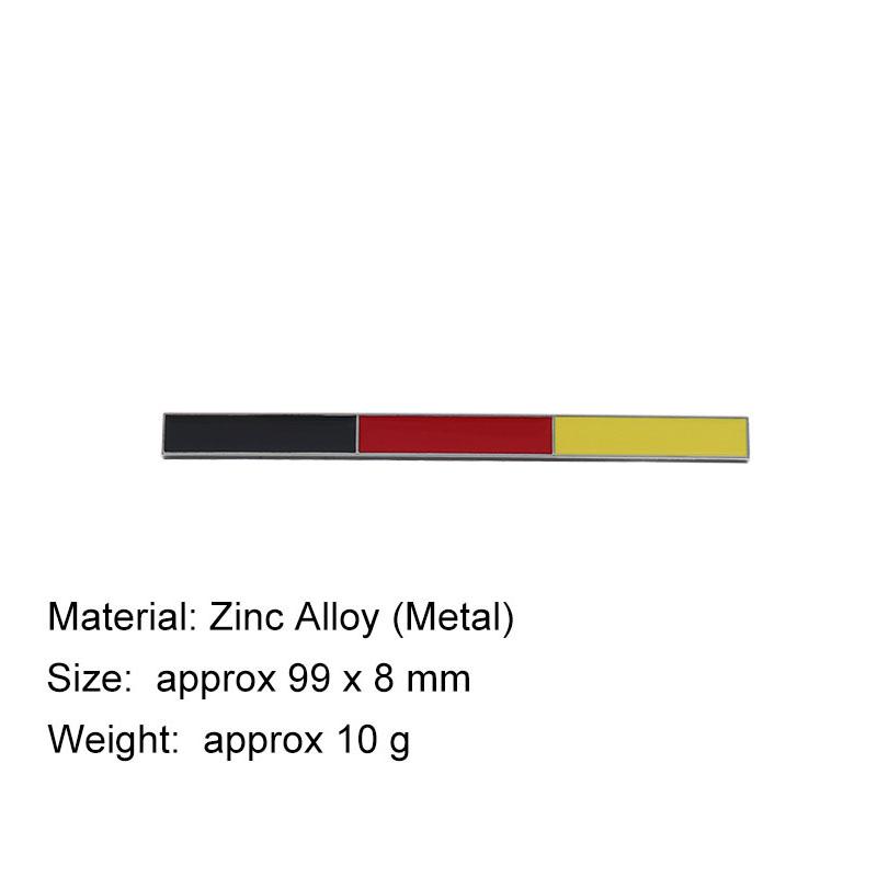 

3D Стайлинг Автомобиля Германия Франция Италия Флаг Национальный Флаг капот крыло багажник задний капот шильдик наклейка эмблема значок стикер germany-chrome