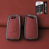 Metal Genuine Leather Auto Key Fob Cover Case Housing Fit For Vw Volkseagen Passat B8 Magotan Fit For Skoda Superb A7 Kodiaq Seat Key Ring Auto