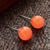 925 Silver Natural Nanhong Stud Earrings