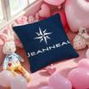 J-JEANNEAU logo Cushion Cover Pattern Printed Pillowcase for Living Room Sofa Cushion Cover & Bedroom Decor