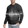 Men's Casual Fashion Printed Round Neck Pullover Sweatshirt