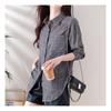 Navava Men S Retro Stripe Long Sleeve Collar Shirt Nb1846