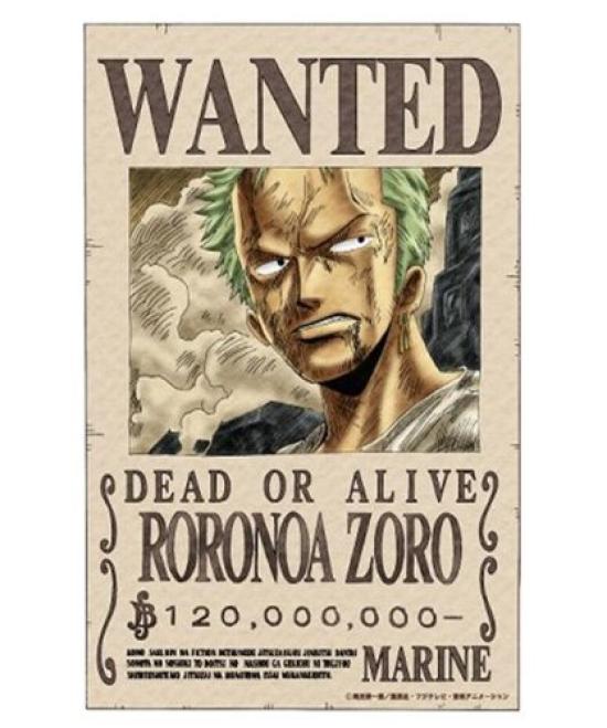 

MagColle One Piece Zoro Wanted Poster