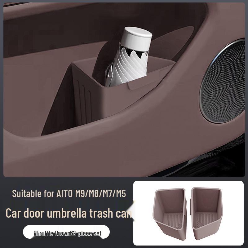 Universal Car Trash Can & Umbrella Holder for AITO M8/M7/M9 - Interior Storage & Decoration Solution Applicable to AITO M9/M8/M7