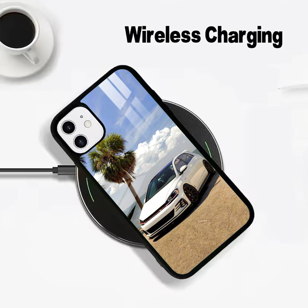 

Car -G-Golf R 7 GTI For IPhone17 16 15 14 13 12 11 Plus Pro Max Plus Wireless Charger Phone Case iPhone17Air
