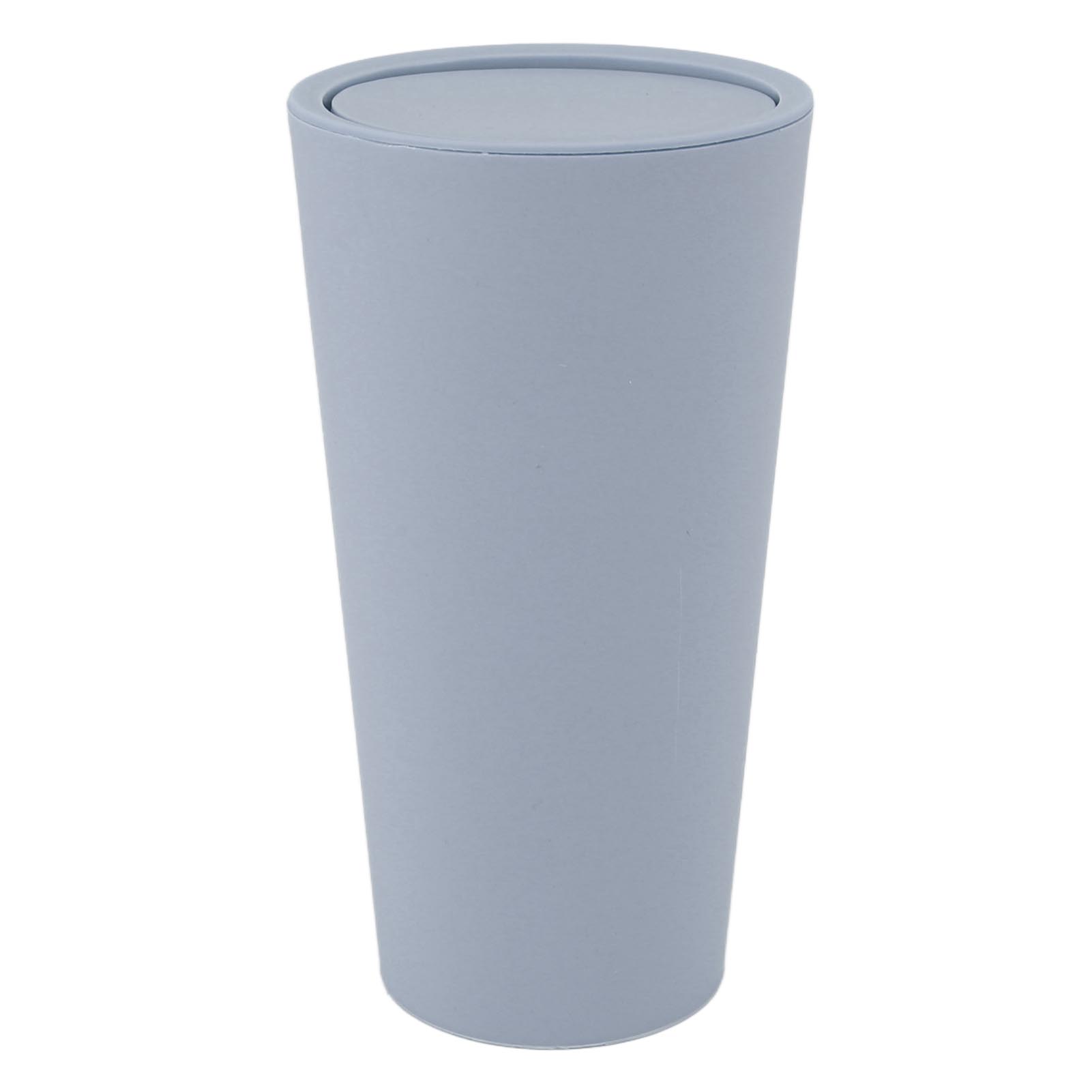 

Desktop Trash Can with Rotate Lid Mini Garbage Can ABS Minimalist Desktop Waste Basket for Office светло-синий