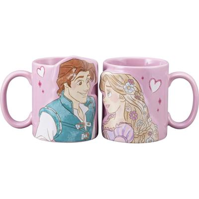 Sun Art Disney on the Pair Kupa Seti 2'li Kupa 300ml SAN4080 "Rapunzel Kulesi" Yaklaşık.