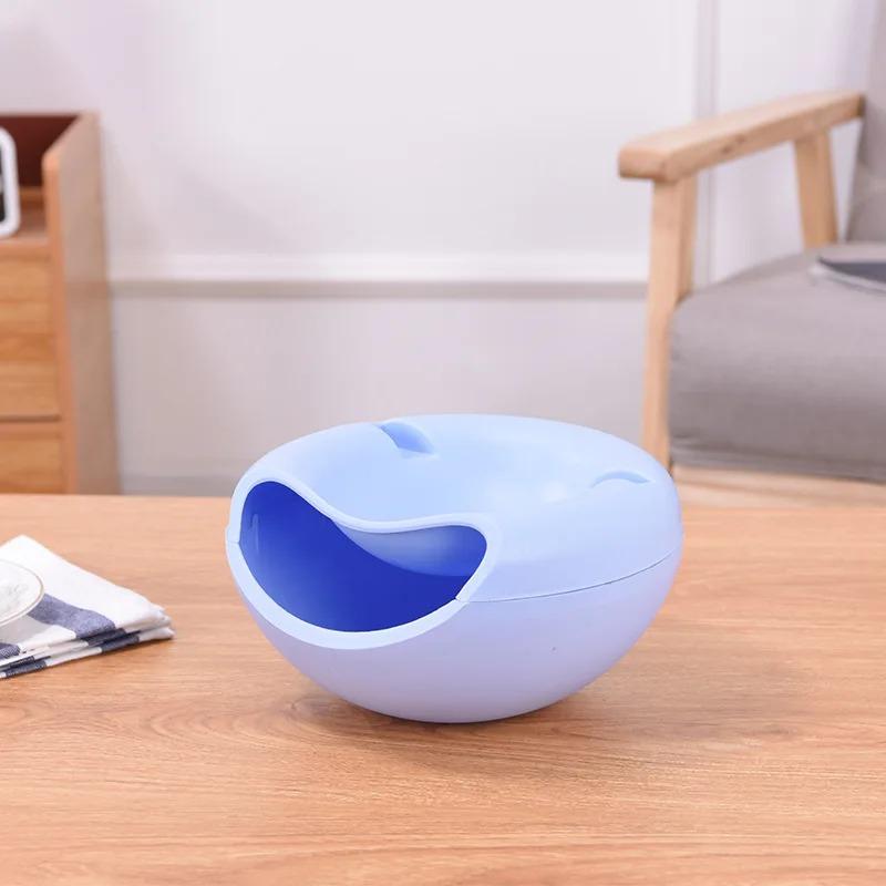 1ks Kruhový tác na ovoce se slunečnicovými semínky Odnímatelný dvouvrstvý tác na cukroví Silikonový úložný box potravinářské kvality