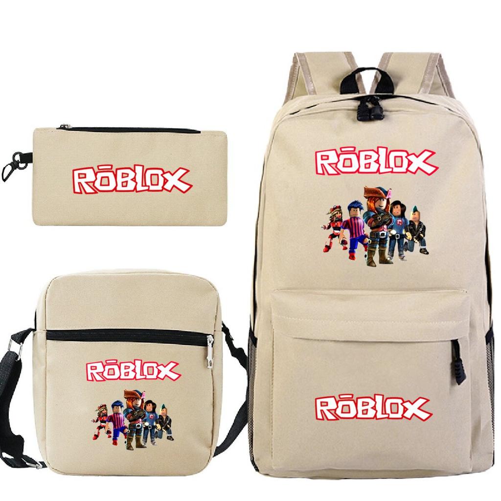 Primary And Secondary School Students Casual Schoolbag Three-Piece Cartoon Game Merchandise Printed Children'S Fashion Backpack