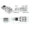 T-Type Quick Wiring Connector Universal Compact Wire Connector  Electrical