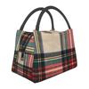 Bolsas de Almuerzo Tartán Vestido Stewart Fiambrera Térmica Reutilizable Bolsa de Almuerzo para Picnic Bolsas Refrigerantes Bolsa Térmica para Mujer Niños Trabajo