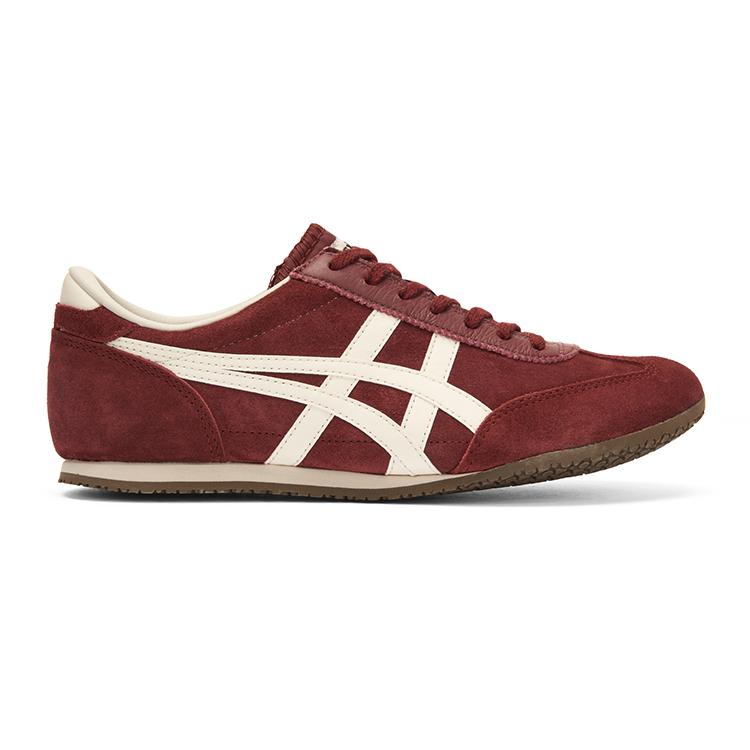ONITSUKA TIGER Machu Racer Abrasion Resistant Low Top Casual Shoes Unisex Burgundy Sneakers 1183C535-600