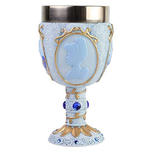 Enesco Disney Showcase Cinderella Castle Goblet Cup Decorative Chalice, 7.09 Inch, Multicolor