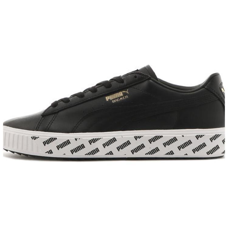 PUMA Breaker Retro Low Top Casual Skate Shoes Unisex Black Men s 369198-01 EU 40