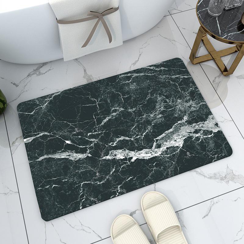 Mramorová diatom absorpční rychleschnoucí protiskluzová koupelnová předložka