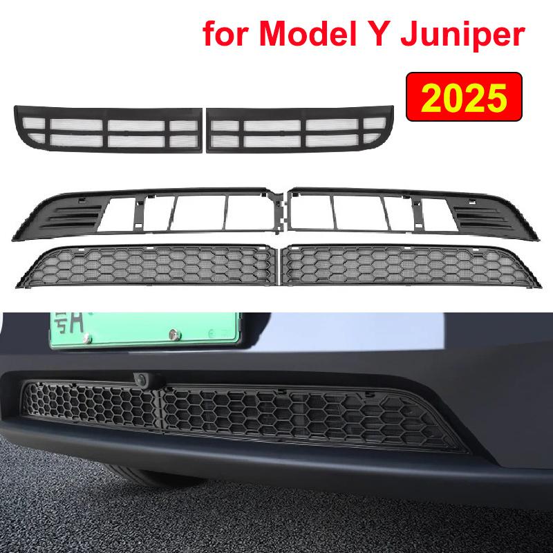 For Tesla Model Y Juniper 2025 Launch Inner Vent Grille Front Lower Bumper Anti Insect Net Mesh Air Inlet Anti Dust Proof Cover