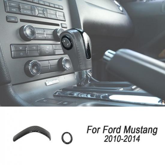 Carbon Fiber Interior Exterior Trim Full Decor Covers For Ford Mustang 2010-2014