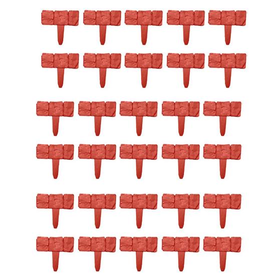 Imitation Stone Garden Fence, Garden Landscape Edging Border, Interlocking Plastic Retaining Edging Border, Decorative Picket Panels for Flower Bed