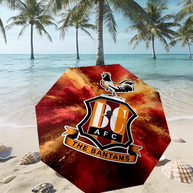 Bradford City AFC Print Umbrella Automatic Opening/ Closing - Portable Foldable Design - Daily use for Travel/Outdoor - Gift for Birthday