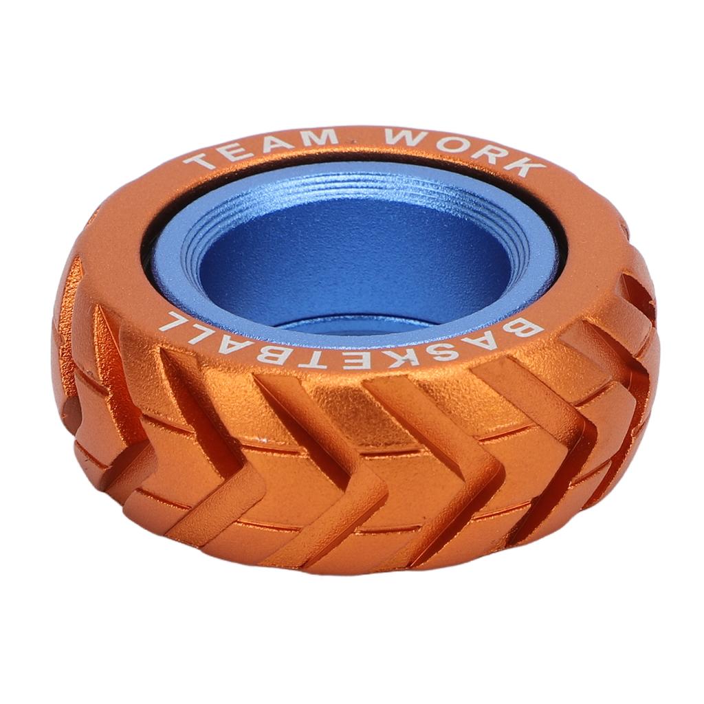 Stress Relief Haptic Slider Ring Dual Color Metal Ratchet Sensory Rotating Coin Block ADHD Slider