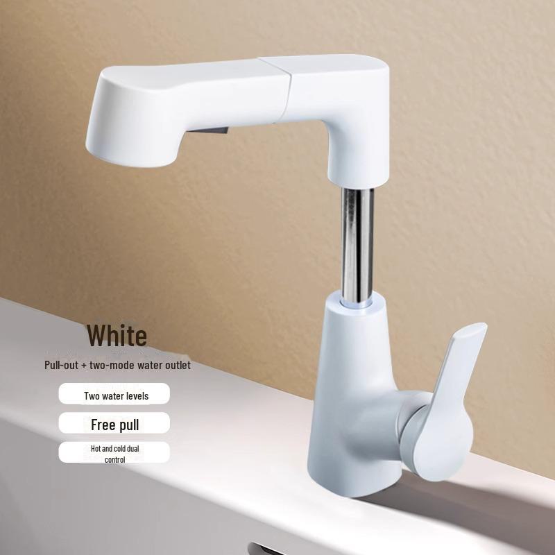 

Медный выдвижной смеситель для ванной комнаты с возможностью выбора горячей и холодной воды