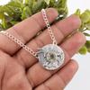 Green Amethyst Gemstone Pendant, 925 Solid Sterling Silver Pendant, Handmade Antique Jewelry, Gift For Mother Day