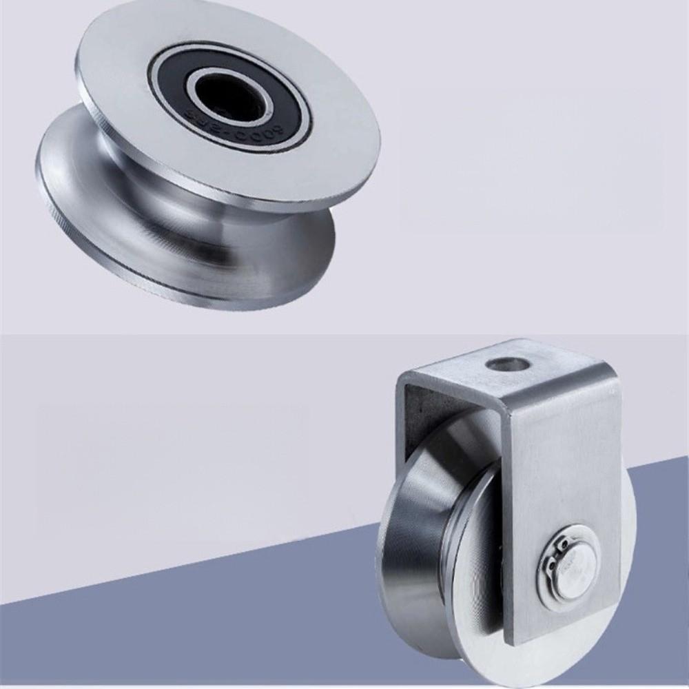 Robuste V-Nut-Riemenscheibe Korrosionsbeständig Industriequalität V-Schiebetor-Rollenrad Einfach zu installieren Leichtgängig