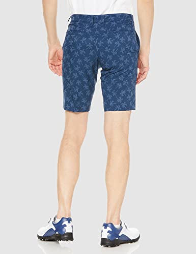 FootJoy Modern Classic Palm Tree Print Shorts, Navy, Men's Medium, 80517-M