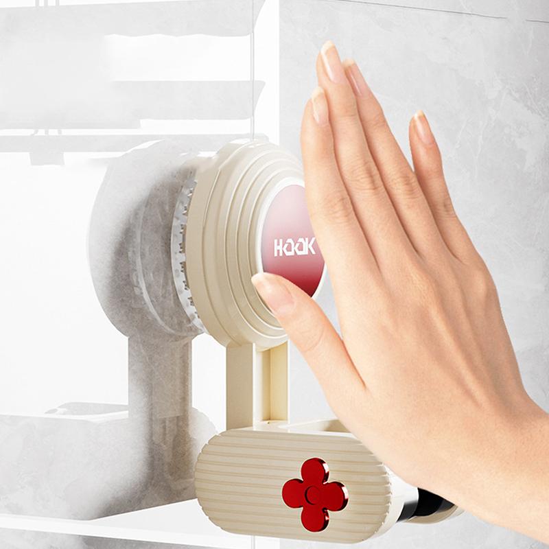 Suction Cup Shower Head Holder Bracket Adjustable Shower Rack Wall Mounted Without Drilling Shower Support Stand