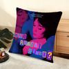Band Music T-Tv-Girl Cushion Cover Soft Short Plush Pillow Cover Smooth Cozy Texture Aesthetic Cushion Case Home Decor