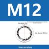 304 Stainless Steel Serrated Lock Washer with Anti-slip Teeth.