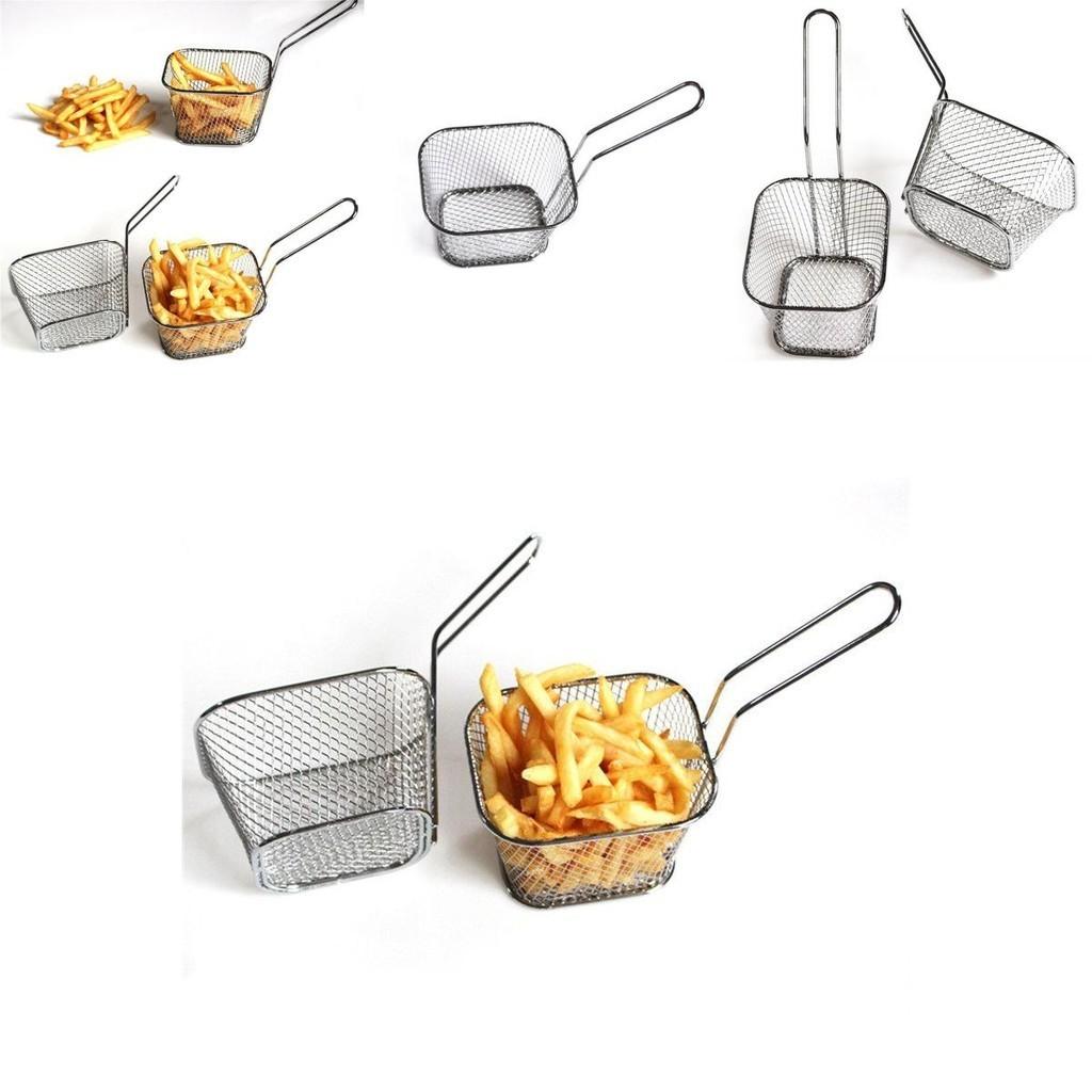High-quality Wrought Iron Mesh Basket For Perfectly Fried Snacks Non-toxic Anti-corrosion