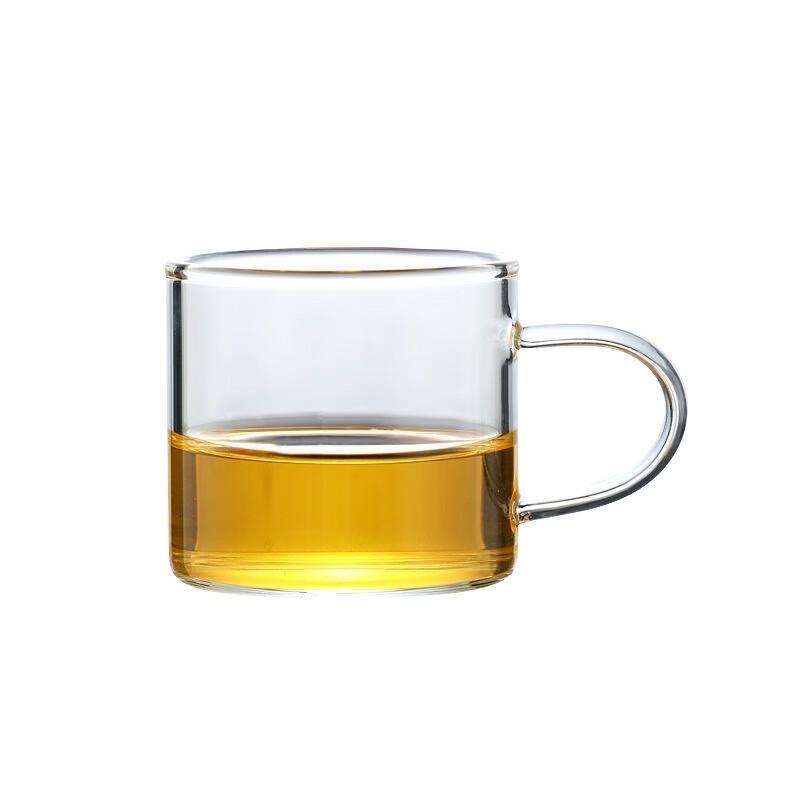 Shangqi 80ml High Borosilicate Glass Tea Cups with Handle