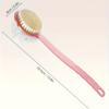 Double-sided Mud Rubbing, Long-handled Soft Bristles, Bath Brushes, Back Rubbing, Body Massage, Exfoliation, 2-in-1 Bath and Bath Bomb Brush