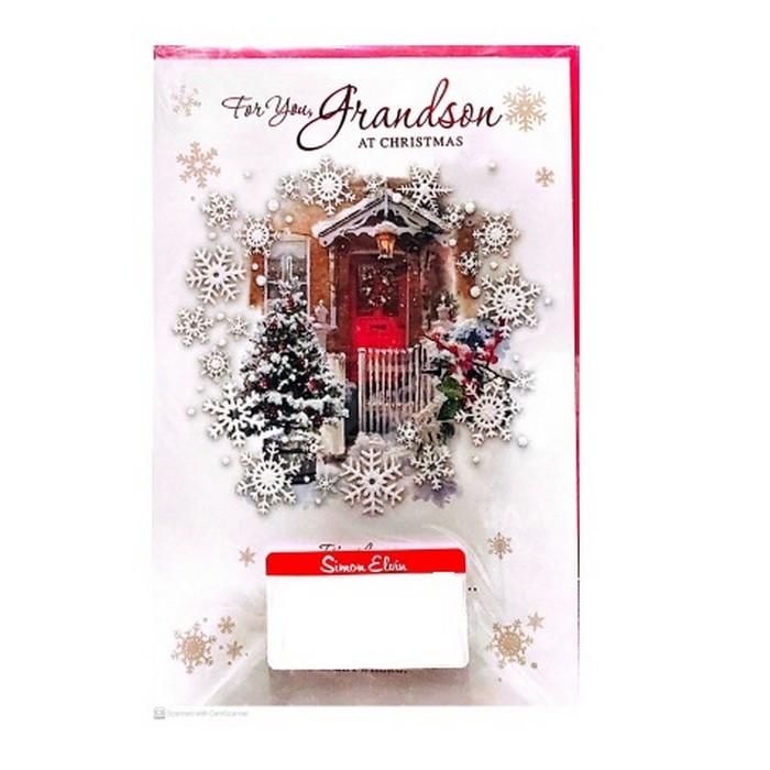 Simon Elvin For You Granson Snowflake Christmas Card (Pack of 6)