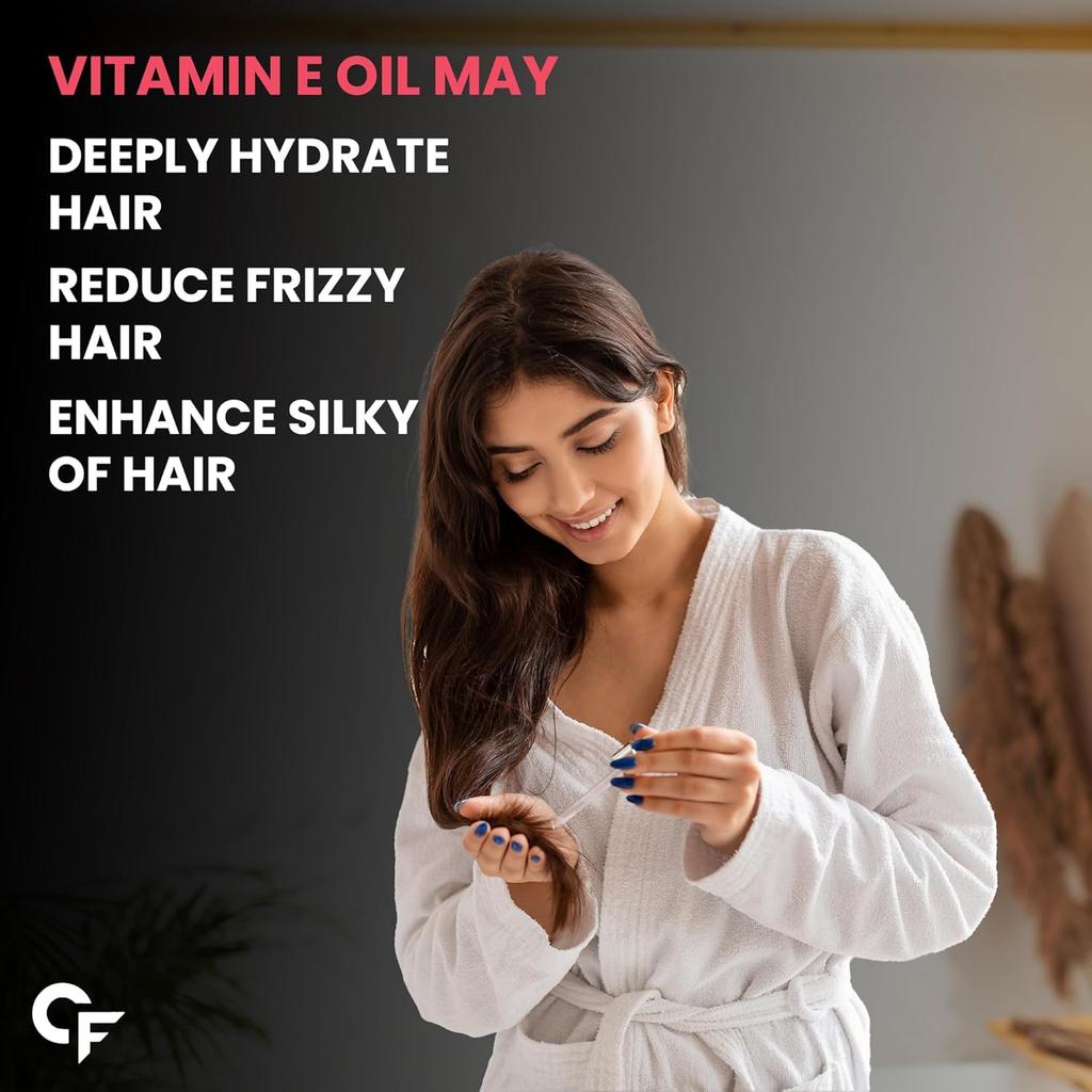 Carbamide Forte Vitamin E Oil For Face And Hair 15000 IU Pharma Grade Tested Purity Daily Skin Hair Care 30 ml