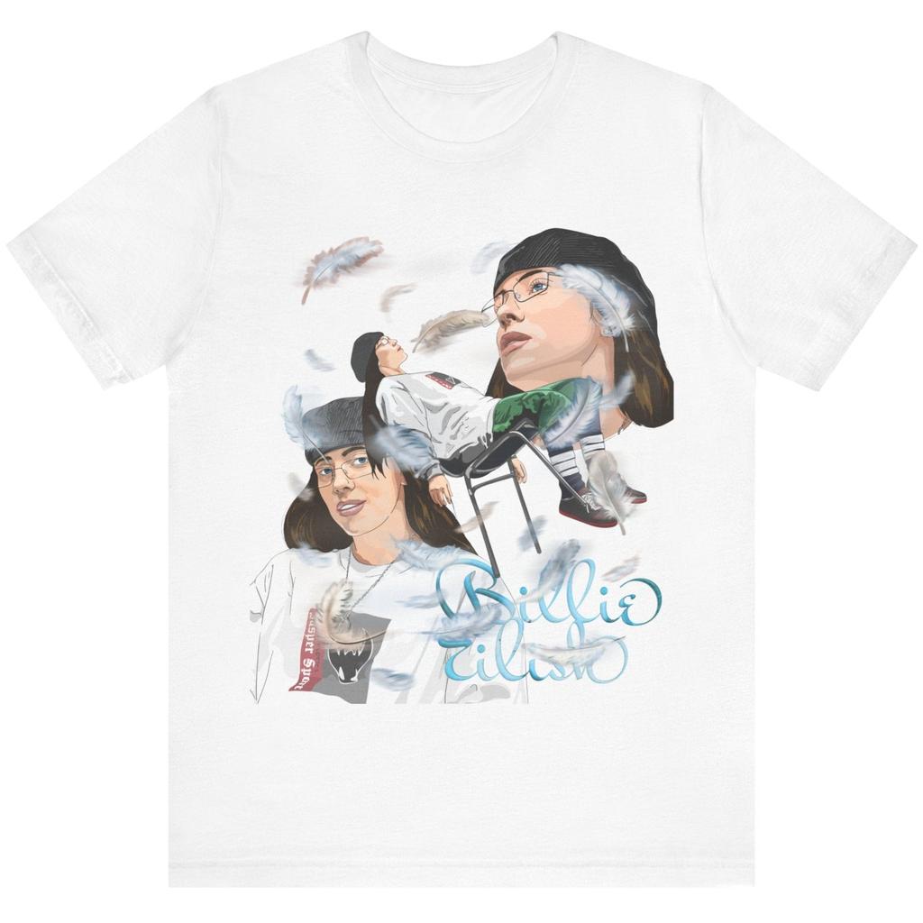 Billie Eilish BIRDS OF A FEATHER Graphic Popular T Shirt Cotton Y2k Unisexs Clothing Womens Sumemr New TShirt Fans Gift