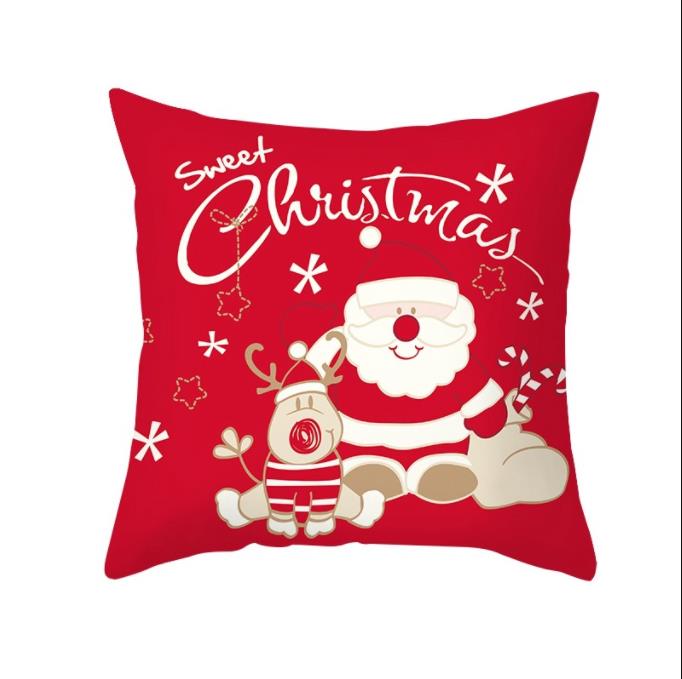 2022 Cartoon Christmas Style Collection Cushion Cover Printed Pillow Living Room Decorative Pillowcase Pillowcase Aesthetics