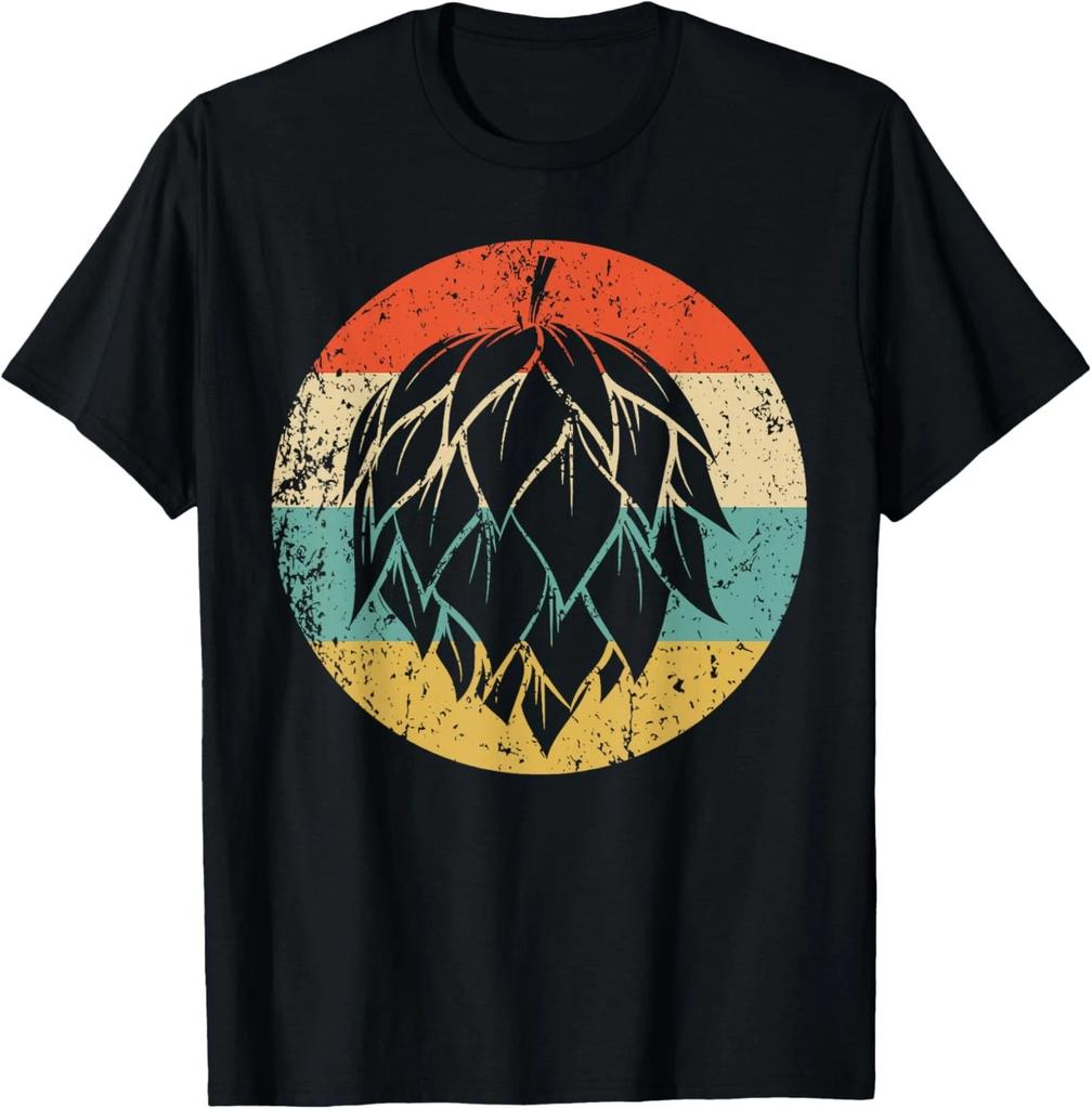 Hops Retro Style Craft Beer Unisex T-Shirt Size S-4XL