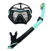 Underwater Snorkeling Half Face Face Children Swimming Mask Set Scuba Diving Respirator Masks Anti Fog Safe Breathing for Adult QY306+288