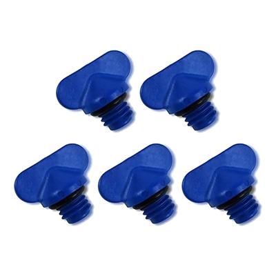Complete Set of Five Aftermarket Engine Block Drain Plugs Compatible with Multiple For Mercruiser Part Numbers