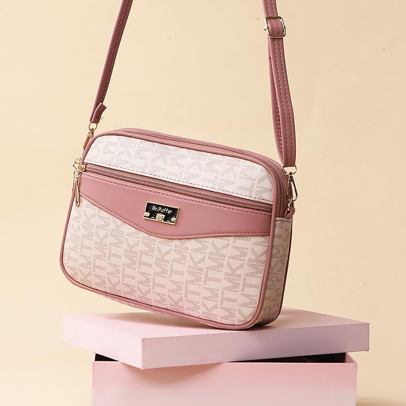 Camera Bag Printed Women's Bag New Letter Fashionable Versatile Shoulder Messenger Bag Large Capacity Small Square Bag Women