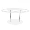 3-hole Ice Cream Cone Holder Acrylic Transparent Waffle Holder Sushi Cone Holder