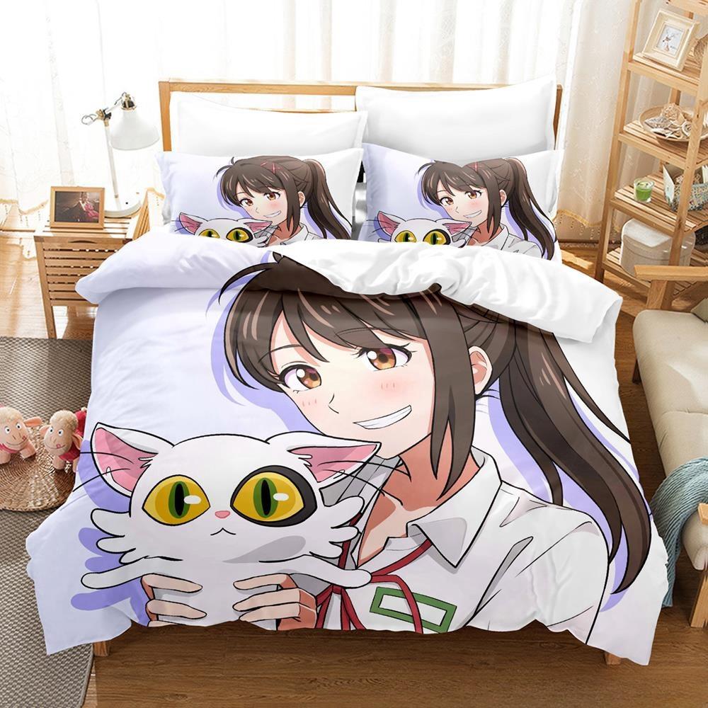 New 3D Printed Anime Suzume No Tojimari Bedding Set Single Twin Full Queen King Size Bed Set Adult Kid Bedroom Duvet Cover Sets