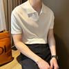 Men's Light Summer Ice Silk Knit Polo Shirt - Korean Style Trend
