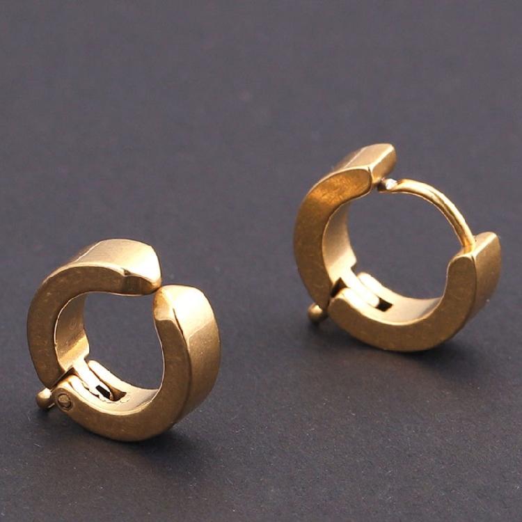 Women Hoop Earrings Hypoallergenic Stainless Steel Material Everyday Earrings