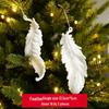 Angel Feather High Heels Christmas Ornament with Snowflake and Reindeer Pendant