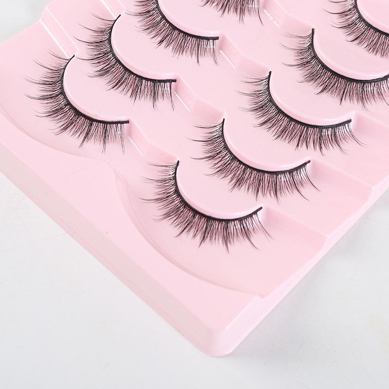 3D121 False Eyelashes: Natural, Thick, Mixed-Style, Handmade, European American Curly Simulation Eyelashes